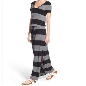 Caslon Drawstring Jersey Maxi Dress